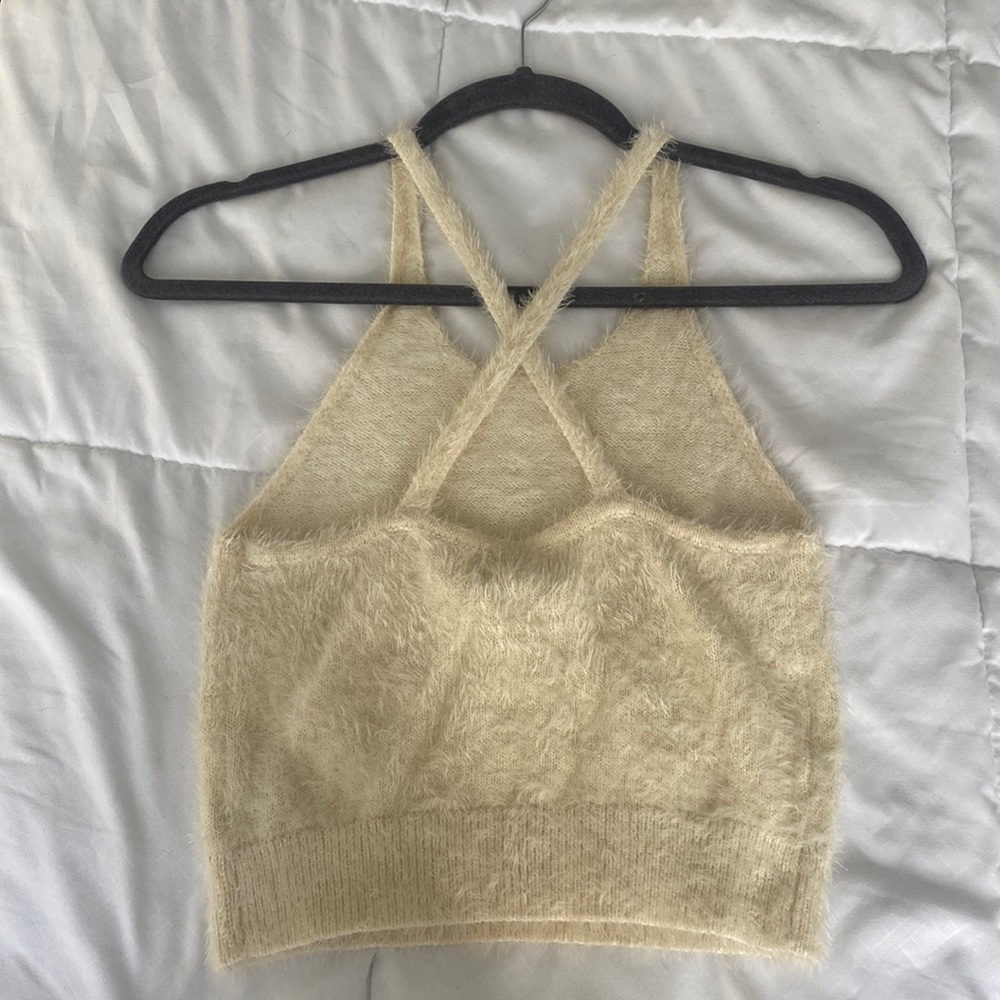 Nude crop top